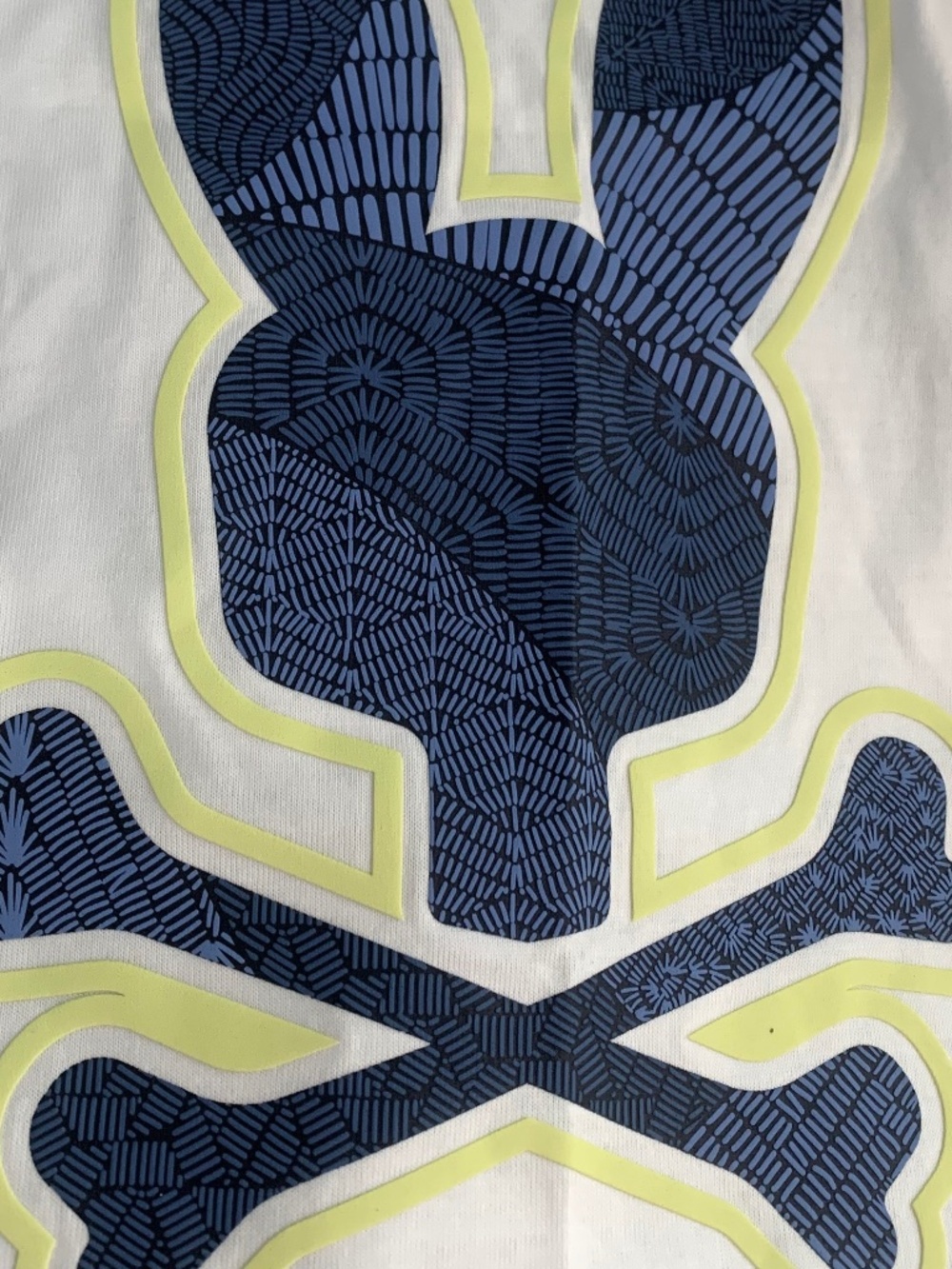 Psycho Bunny NWT Lenox Graphic White Crew Tee Pima Cotton T-Shirt Men's 6 Large - Picture 5 of 9